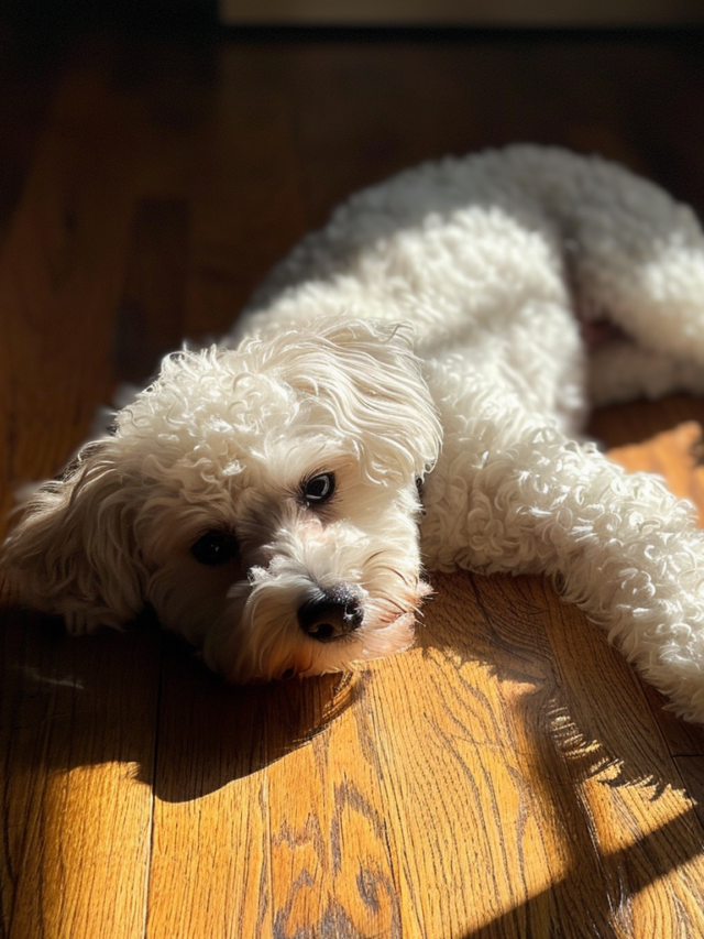 thomassmith3109_Bichon_Frise_dog_stretched_out_in_a_sunny_spot__3af916a8-701c-481a-a779-fb949c006bfd